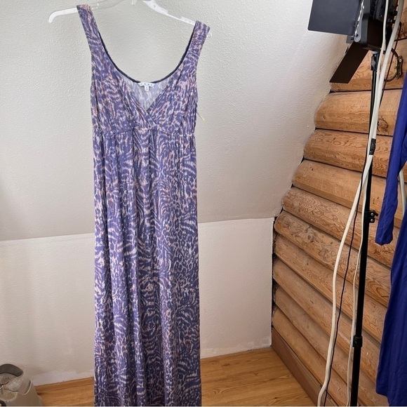 CAbi #852 Maxi Animal print look Maxi Dress with Stretch Straps & faux Wrap top - Picture 3 of 7